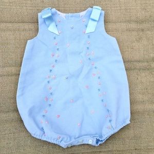 NWOT Luli & Me Bubble Romper Blue